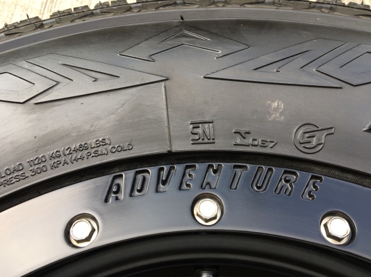 ล้อแม็ก 6รู114 พันธุ์โหด ตรงรุ่น Navara ขอบ 16 สีดำ พร้อมยาง Maxxis 265-70-16 ปี 12 แม็กสวย สภาพดี