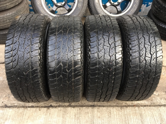 ล้อแม็ก 6รู114 พันธุ์โหด ตรงรุ่น Navara ขอบ 16 สีดำ พร้อมยาง Maxxis 265-70-16 ปี 12 แม็กสวย สภาพดี