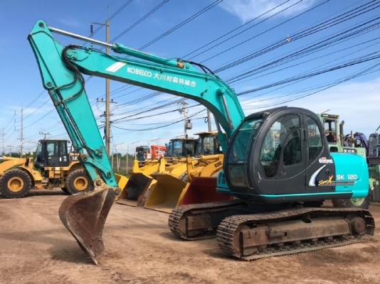 ขายรถขุด KOBELCO SK120 MARK 5 SUPER รถนอกนำเข้าเองจากญี่ปุ่น สภาพสวยพร้อมใช้ มีVDOการทำงานครับ