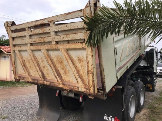 HINO MEGA FM1J  260 แรงม้า ปี 47 แม่เดี่ยวดัมพ์สามมิตร เครื่อง/เกียร์เดิมดี รถสวยพร้อมใช้งาน เอกสารพร้อมโอน