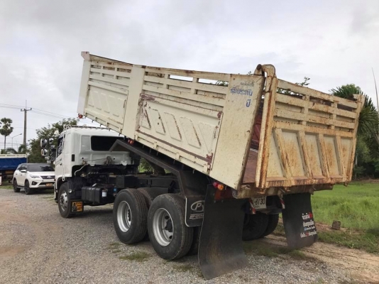 HINO MEGA FM1J  260 แรงม้า ปี 47 แม่เดี่ยวดัมพ์สามมิตร เครื่อง/เกียร์เดิมดี รถสวยพร้อมใช้งาน เอกสารพร้อมโอน