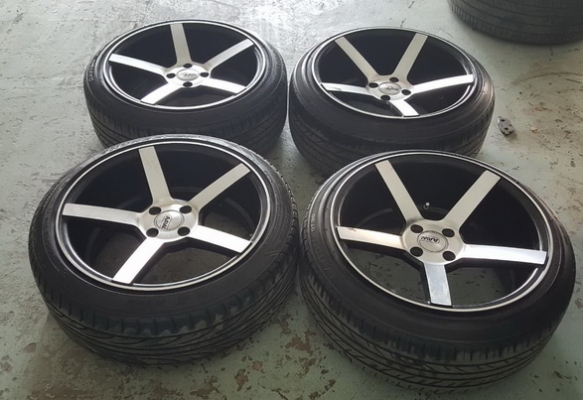 vosen 17xF8R9 4x100pcd et30สี เงาดำ