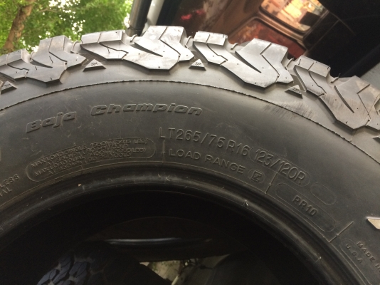 BF Goodrich All-Terrain KO2 265 75 16 BF Goodrich All-Terrain KO2 265 75 16