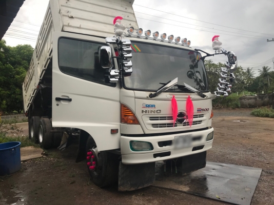Hino mega 260 แรง ปี 49 แม่เดี่ยวดัมพ์สามมิตร เครื่อง/เกียร์เดิมดี มีระบบลากพ่วง ทะเบียนพร้อม