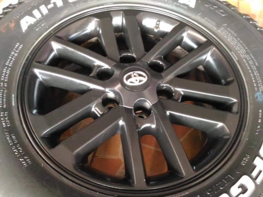 ล้อแม็ก Toyota Vigo Champ ขอบ 17 พร้อมยาง BF Goodrich All-Terrain T/A Ko 10PR 275 65 17 ผลิตปี 2015 ขายถูกๆ ตามสภาพ ทั้งชุด 9900.- *** ใส่ฟรี รับเทิร์น รับบัตรเครดิตทุกธนาคาร ส่งทั่วไทย *** ล้อแม็ก Toyota Vigo Champ ขอบ 17 พร้อมยาง BF Goodrich All-Terrain T/A Ko 10PR 275 65 17 ผลิตปี 2015 ขายถูกๆ ตามสภาพ ทั้งชุด 9900.- *** ใส่ฟรี รับเทิร์น รับบัตรเครดิตทุกธนาคาร ส่งทั่วไทย ***