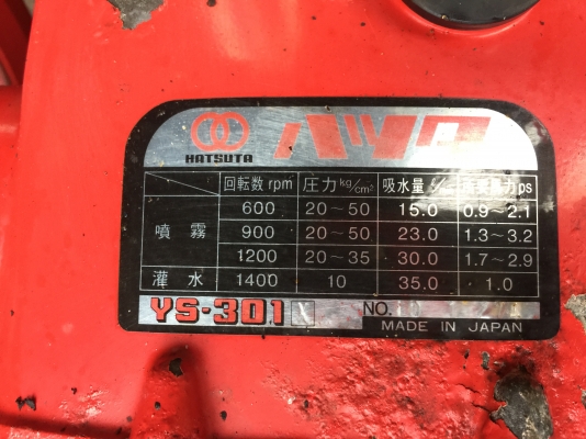 ขายปั้มฉีดยาแรงดันสูง อัดฉีดล้างรถ ฮอนด้า กับคูโบต้า เก่านอกไม่เคยใช้งานในไทย 0898374018