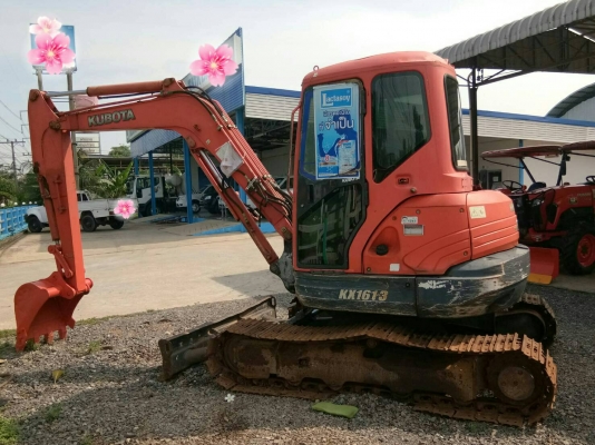 ขายรถแบคโฮ KUBOTA KX1613 เอกสารเล่ม ไมล์ 9400 ชม.ราคา 490000