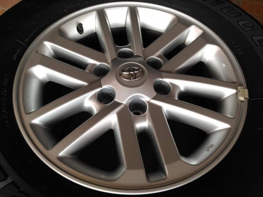 ล้อแม็ก Toyota Fortuner BMC ขอบ 17 ยาง Bridgestone Dueler 265 65 17 ผลิตปี 2014 ยางสวย ล้อสวย ขายถูก ทั้งชุด 6900.- *** ใส่ฟรี รับเทิร์น รับบัตรเครดิตทุกธนาคาร ส่งทั่วไทย ล้อแม็ก Toyota Fortuner BMC ขอบ 17 ยาง Bridgestone Dueler 265 65 17 ผลิตปี 2014 ยางสวย ล้อสวย ขายถูก ทั้งชุด 6900.- *** ใส่ฟรี รับเทิร์น รับบัตรเครดิตทุกธนาคาร ส่งทั่วไทย