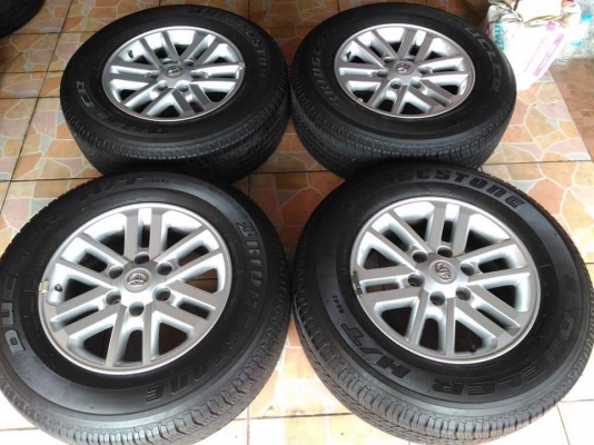 ล้อแม็ก Toyota Fortuner BMC ขอบ 17 ยาง Bridgestone Dueler  265 65 17 ผลิตปี 2014 ยางสวย ล้อสวย ขายถูก ทั้งชุด 6900.- *** ใส่ฟรี รับเทิร์น รับบัตรเครดิตทุกธนาคาร ส่งทั่วไทย
