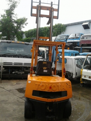 ขาย TOYOTA โฟลลิฟท์ 2.5 ตัน เบนซิล รุ่น 4 สภาพสวย