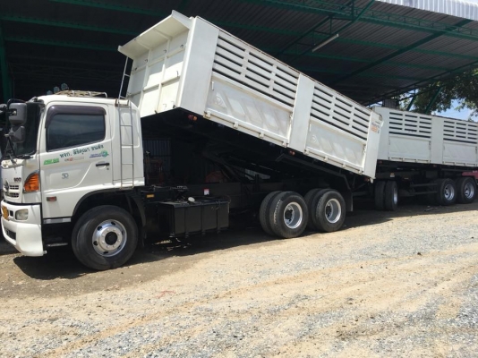 พ่วง 22 ล้อ ฮีโน่ FM1A 344 ปี 55 ปลายปี Hi-Speed กระบะเหล็ก - สามมิตรแท้ สภาพพร้อมใช้ พร้อมโอน