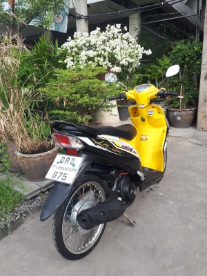 Yamaha Mio 115 i ปี 2555 สีขาวดำเหลือง หัวฉีดประหยัดน้ำมัน รถสวย ขับดีมาก