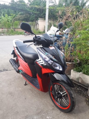 Honda Click i สีดำแดง (ล้อแม็กซ์) ปี 2554 รุ่นสตีท เป็นลายสุดท้าย สภาพดี สวยๆเลย