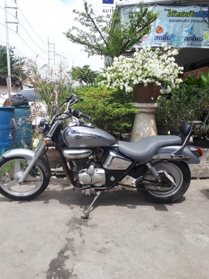 Honda Phantom 200 สีเทา รถสวยสไตล์ช๊อบเปอร์ ขับดีมาก ดูเท่ห์คลาสสิคสุดๆ