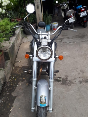 Honda Phantom 200 สีเทา รถสวยสไตล์ช๊อบเปอร์ ขับดีมาก ดูเท่ห์คลาสสิคสุดๆ