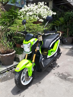 Honda Zoomer X สีเขียวดำ เรือนไมล์ดิจิตอล ปี 2559 ตัวท๊อป หล่อขั้นเทพ โฉมใหม่ล่าสุด Honda Zoomer X สีเขียวดำ เรือนไมล์ดิจิตอล ปี 2559 ตัวท๊อป หล่อขั้นเทพ โฉมใหม่ล่าสุด