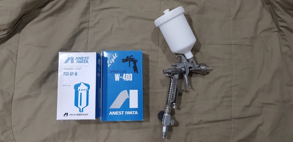 กาพ่นสี iwata w400 หัว 1.3 ยกชุด กาพ่นสี iwata w400 หัว 1.3 ยกชุด