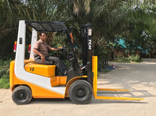 ขายFORKLIFT TCM รุ่น15FD19(1.5ตัน)ดีเซล สวยเดิมจากญี่ปุ่น ยังไม่เคยใช้ในไทย 165,000เท่านั้น!!