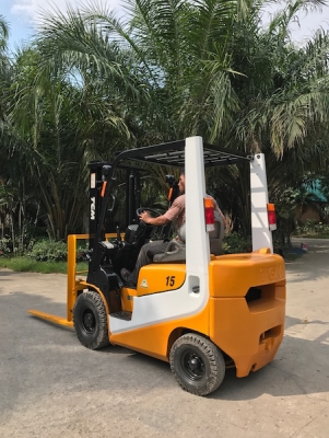 ขายFORKLIFT TCM รุ่น15FD19(1.5ตัน)ดีเซล สวยเดิมจากญี่ปุ่น ยังไม่เคยใช้ในไทย 165,000เท่านั้น!!