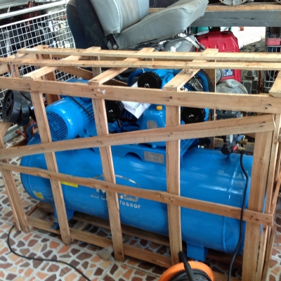 ปั้มลมmzb 200Lคุณภาพงานไต้หวันไฟ220Vมอเตอร์4แรง