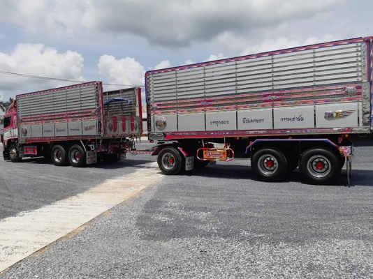พ่วง 22 ล้อ ฮีโน่ 344 แรง Hi-Speed ปี 57 ปลายปี ไมล์ 270,000 กม. กระบะมิเนียม - ดั้ม อู่ ส.สมบัติ ชุดใหญ่ ใส่ของได้ 29.5 ตัน รถโรงสีเดิม