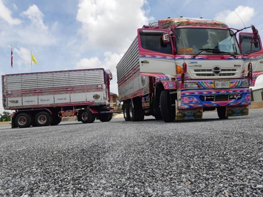 พ่วง 22 ล้อ ฮีโน่ 344 แรง Hi-Speed ปี 57 ปลายปี ไมล์ 270,000 กม. กระบะมิเนียม - ดั้ม อู่ ส.สมบัติ ชุดใหญ่ ใส่ของได้ 29.5 ตัน รถโรงสีเดิม