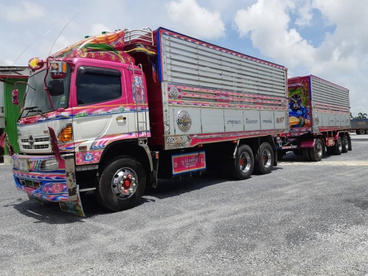 พ่วง 22 ล้อ ฮีโน่ 344 แรง Hi-Speed ปี 57 ปลายปี ไมล์ 270,000 กม. กระบะมิเนียม - ดั้ม อู่ ส.สมบัติ ชุดใหญ่ ใส่ของได้ 29.5 ตัน รถโรงสีเดิม