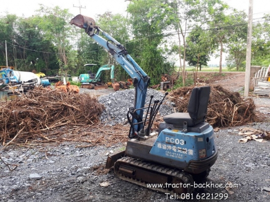 ขายๆๆๆ รถขุด แบคโฮ จิ๋ว KOMATSU PC 03-1 ขึ้นกระบะได้สบายๆ เก่าญี่ปุ่นแท้ มีมาคันเดียวครับ
