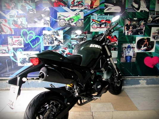 Demon125 สีเขียว ตัวท็อป Limited ชุดแต่งเท่จากศูนย์ 29900