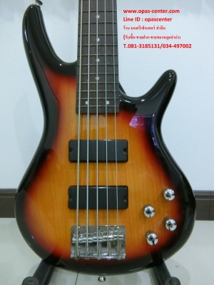 เบสไฟฟ้า 5 สาย Sqoe สีซันเบิร์ส ทรง Ibanez มือสอง สภาพดี เบสไฟฟ้า 5 สาย Sqoe สีซันเบิร์ส ทรง Ibanez มือสอง สภาพดี
