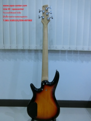 เบสไฟฟ้า 5 สาย Sqoe สีซันเบิร์ส ทรง Ibanez มือสอง สภาพดี