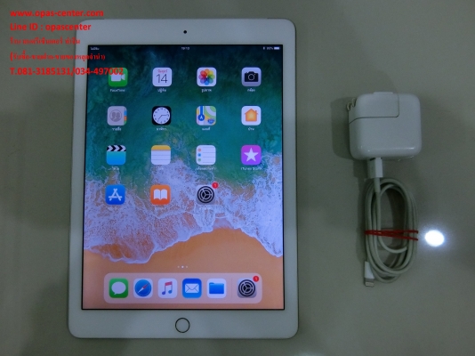 Apple iPad Air 2 Wi-Fi+Cellular 128 GB มีที่ชาร์ท สภาพใหม่ ใช้ได้ปกติทุกอย่าง ส่งฟรี