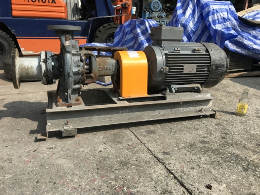 ขายปั๊มน้ำหอยโข่ง Ebara 80x60FSJ ใบพัดทองเหลือง ขนาดเข้า 3นิ้ว ออก 2.5นิ้ว ( ของเดิมต่อท่อเข้า 4นิ้ว ) รุ่นส่งน้ำไกล พร้อมมอเตอร์ 25HP. 380V 2800rpm. สภาพสวยเดิมๆ พร้อมใช้งาน