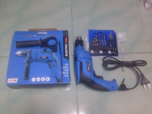 CRAFIX สว่านไฟฟ้า ขนาด 650 W. ใช้งานได้ดี เจาะไม้ เจาะเหล็ก เจาะโลหะ เจาะปูนได้