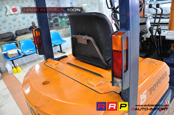 ขายรถโฟล์คลิฟท์มือสอง TOYOTA รุ่น 5FGL15-19396 นำเข้าจากประเทศญี่ปุ่น 100\% ไม่เคยใช้งานในไทย