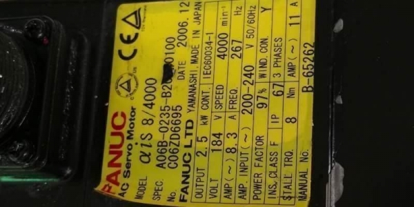 2000บ.ส่งถึงบ้านฟรี โทร 083-2000058 LINE ID: line832923 AC Servo Motor ยี่ห้อ FANUC ขนาดกำลัง 2.5 kw 2000บ.ส่งถึงบ้านฟรี โทร 083-2000058 LINE ID: line832923 AC Servo Motor ยี่ห้อ FANUC ขนาดกำลัง 2.5 kw