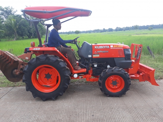 ขายครับL3408DIสภาพสวยๆยางดี4เส้นเครื่องเกียรดีไฮโลลิกแจ๋วๆๆๆมาพร้อม ดันหน้า+ผานพรวนช้าง