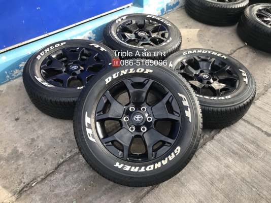 ล้อแม็ก Toyota Revo Rocco ขอบ 18 พร้อมยาง 265-60-18 Dunlop ลงพื้นปี 18