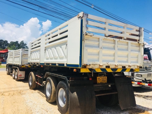 Hino 344 แรง ปี 57 แม่ลูกดัมพ์สามมิตร เครื่อง/เกียร์เดิมดี ตัวแม่เรเดียลใหม่ทุกเส้น สวยเดิมพร้อมใช้งาน