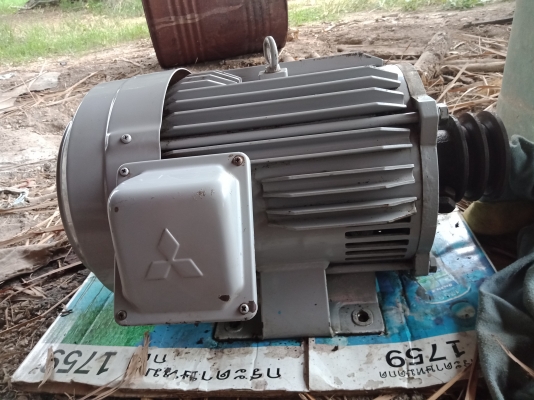 ขายมอเตอร์มิตซูบิชิ 5 แรงม้า 220 V.ใช้ไฟบ้าน พร้อมใช้งาน