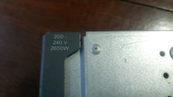 เครื่องจ่ายไฟ (พาวเวอร์ ซัพพลาย 2650 วัตต์)