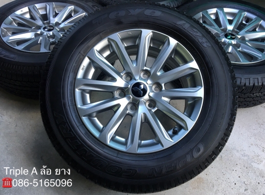 ล้อแม็ก Mitsu New Triton Plus 6รู139 ขอบ17 พร้อมยาง 245-65-17 TOYO ปลายปี 17 สภาพป้ายแดง