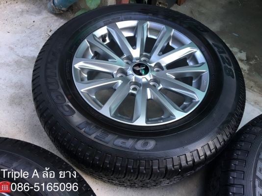 ล้อแม็ก Mitsu New Triton Plus 6รู139 ขอบ17 พร้อมยาง 245-65-17 TOYO ปลายปี 17 สภาพป้ายแดง