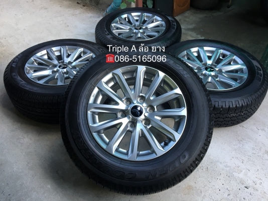 ล้อแม็ก Mitsu New Triton Plus 6รู139 ขอบ17 พร้อมยาง 245-65-17 TOYO ปลายปี 17 สภาพป้ายแดง
