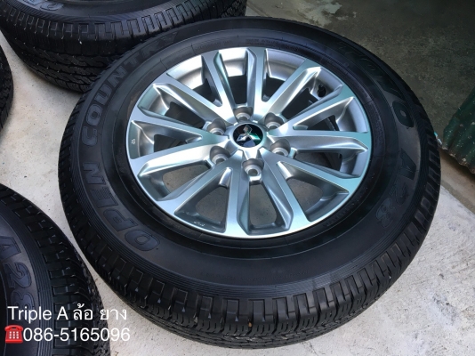 ล้อแม็ก Mitsu New Triton Plus 6รู139 ขอบ17 พร้อมยาง 245-65-17 TOYO ปลายปี 17 สภาพป้ายแดง