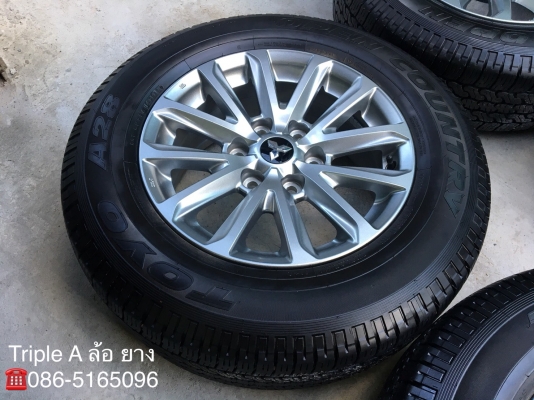 ล้อแม็ก Mitsu New Triton Plus 6รู139 ขอบ17 พร้อมยาง 245-65-17 TOYO ปลายปี 17 สภาพป้ายแดง