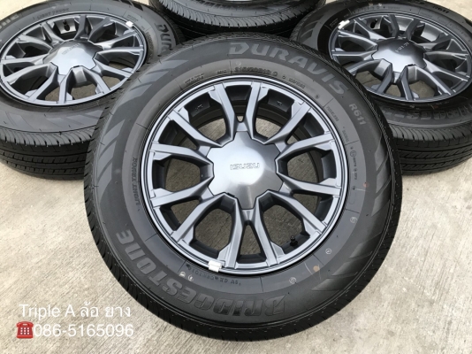 ล้อแม็กป้ายแดง ISUZU X-Series 2018 ขอบ 16 รุ่นใหม่ล่าสุด พร้อมยางป้ายแดง 215-70-16 Bridgestone ปี 18