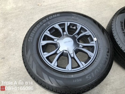 ล้อแม็กป้ายแดง ISUZU X-Series 2018 ขอบ 16 รุ่นใหม่ล่าสุด พร้อมยางป้ายแดง 215-70-16 Bridgestone ปี 18