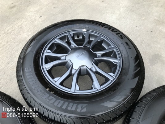 ล้อแม็กป้ายแดง ISUZU X-Series 2018 ขอบ 16 รุ่นใหม่ล่าสุด พร้อมยางป้ายแดง 215-70-16 Bridgestone ปี 18