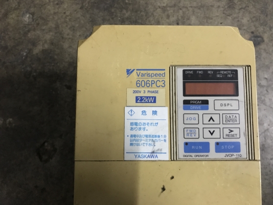 ขายอินเวอร์เตอร์ ปรับรอบมอเตอร์ Yaskawa 3HP. 220V made in Japan สภาพสวยตัดตู้ พร้อมใช้งาน ขายอินเวอร์เตอร์ ปรับรอบมอเตอร์ Yaskawa 3HP. 220V made in Japan สภาพสวยตัดตู้ พร้อมใช้งาน